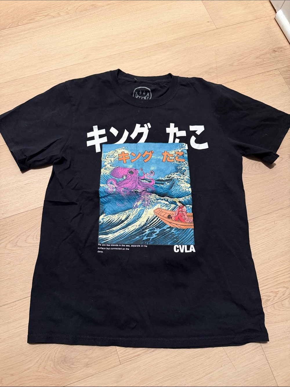 3 for $15 * Black Graphic Crew Neck T-Shirt